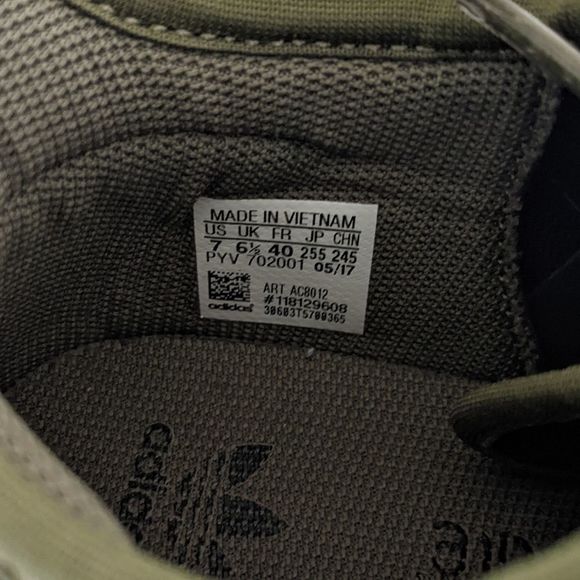 Adidas Tubular Shadow Green Camo Slip-On Athletic Sneakers Women's 7 - Picture 9 of 9